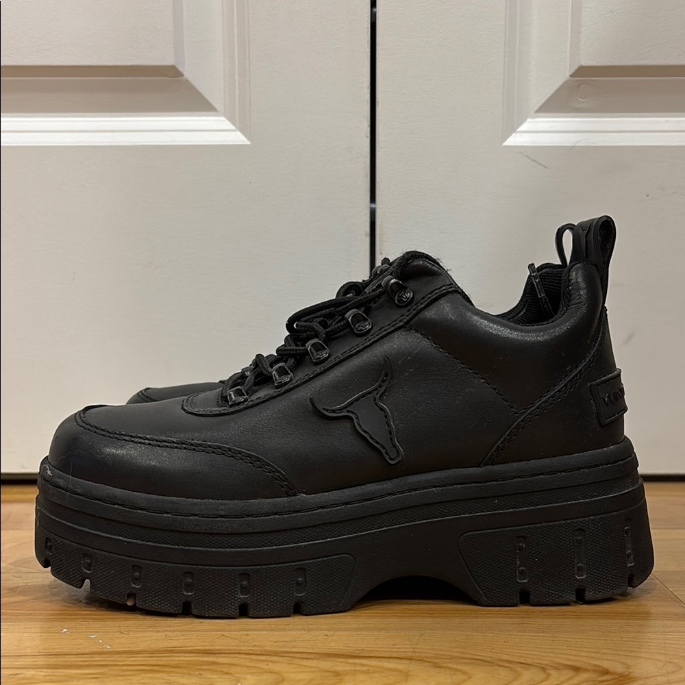 Black Platform Sneakers